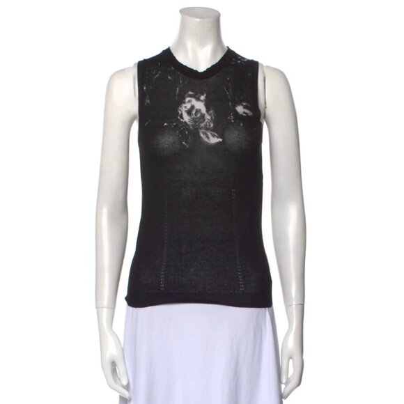 Nina Ricci Black Sleeveless Top (Small) - Picture 1 of 3